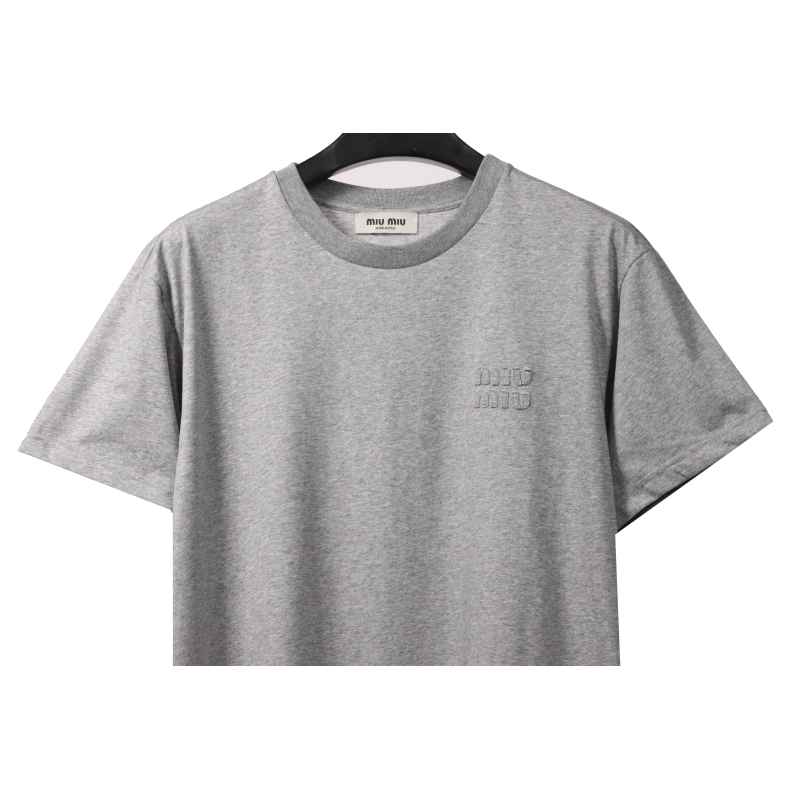 Miumiu Towel LOGO Embroidered T-shirt WM230698290