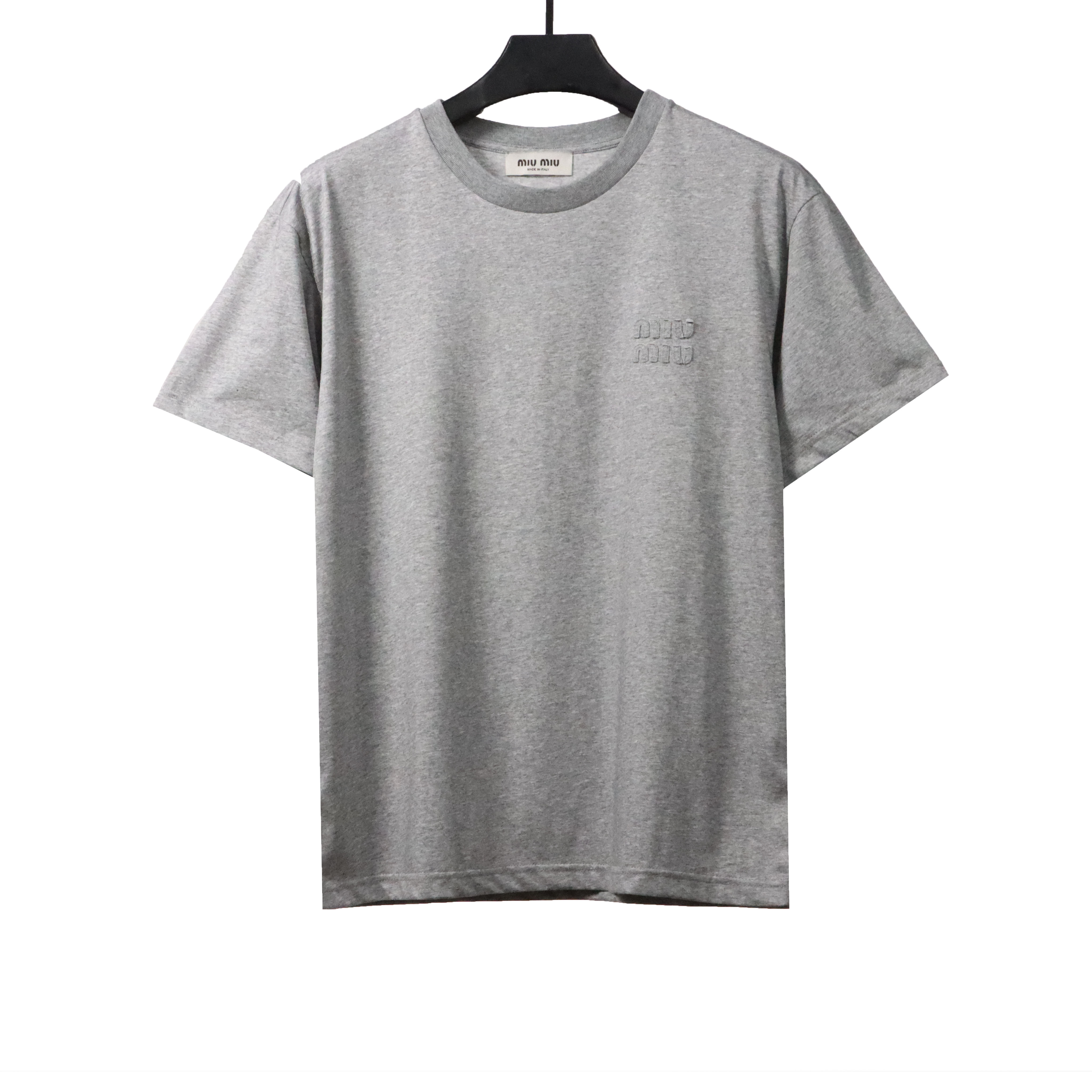 Miumiu Towel LOGO Embroidered T-shirt WM230698290