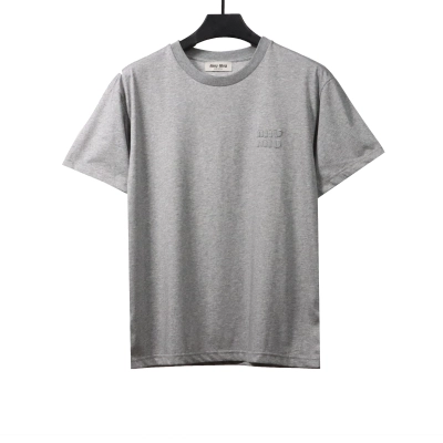 Miumiu Towel LOGO Embroidered T-shirt WM230698290 01