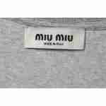 Miumiu Towel LOGO Embroidered T-shirt WM230698290