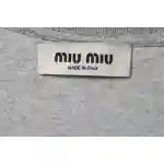 Miumiu Towel LOGO Embroidered T-shirt WM230698290
