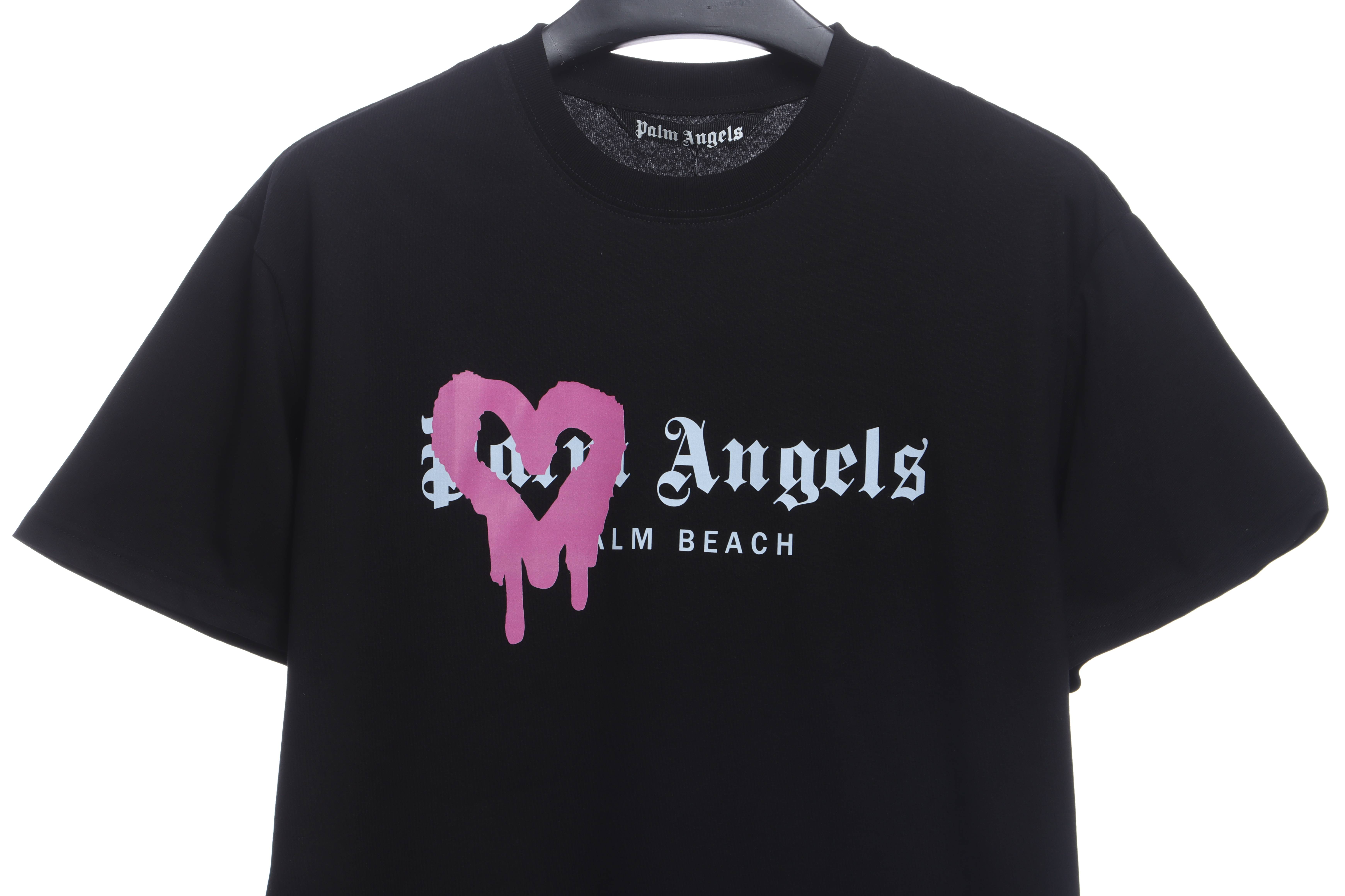 Palm Angels Heart Spray Painted T-shirt
