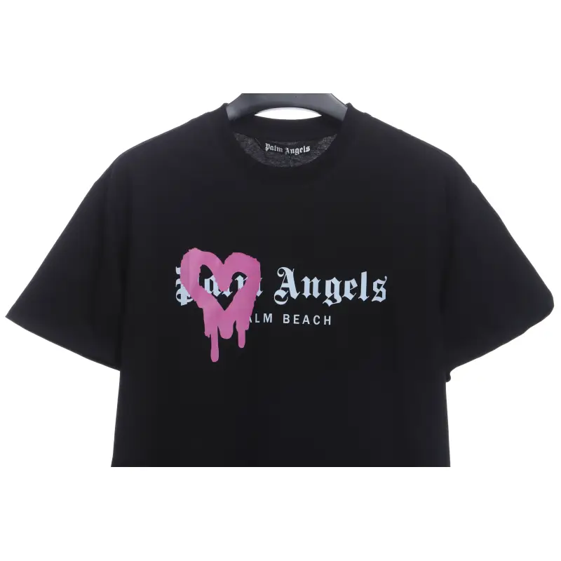 Palm Angels Heart Spray Painted T-shirt
