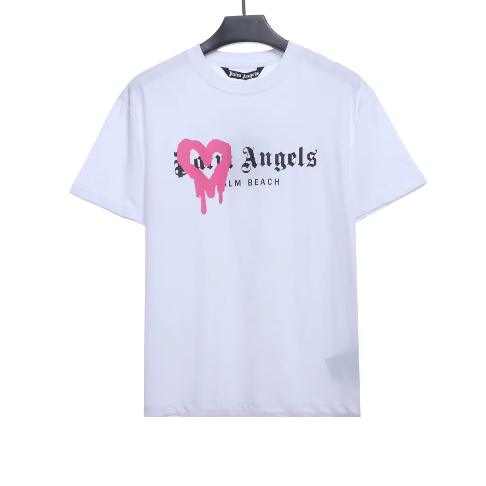 Palm Angels Heart Spray Painted T-shirt