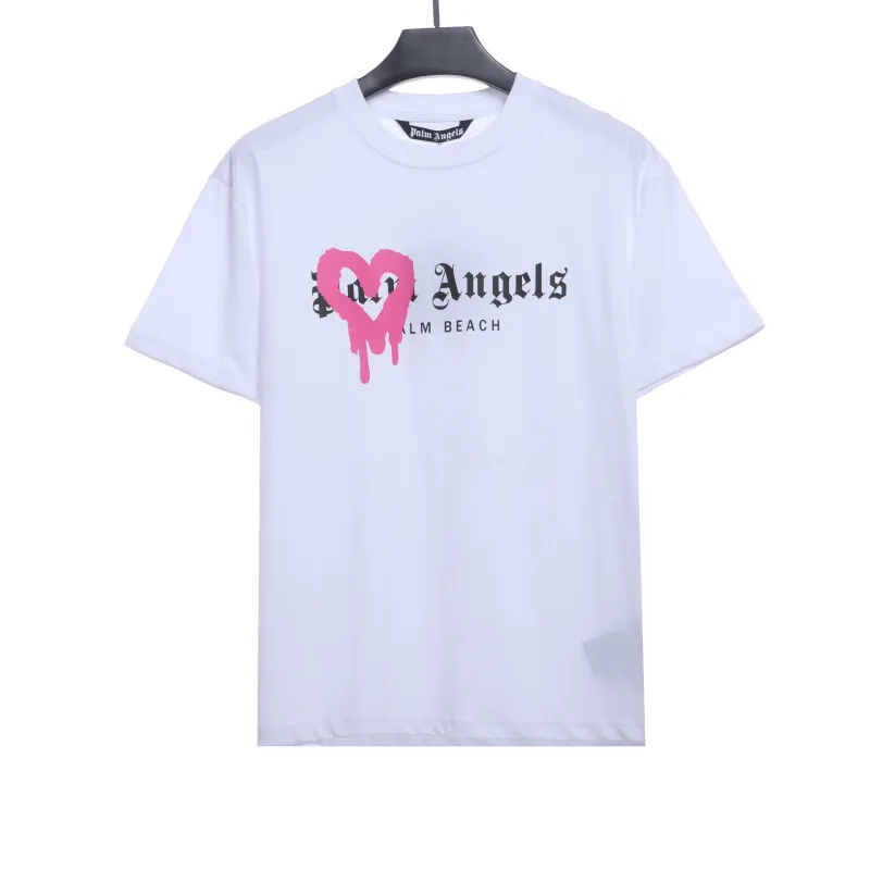 Palm Angels Heart Spray Painted T-shirt