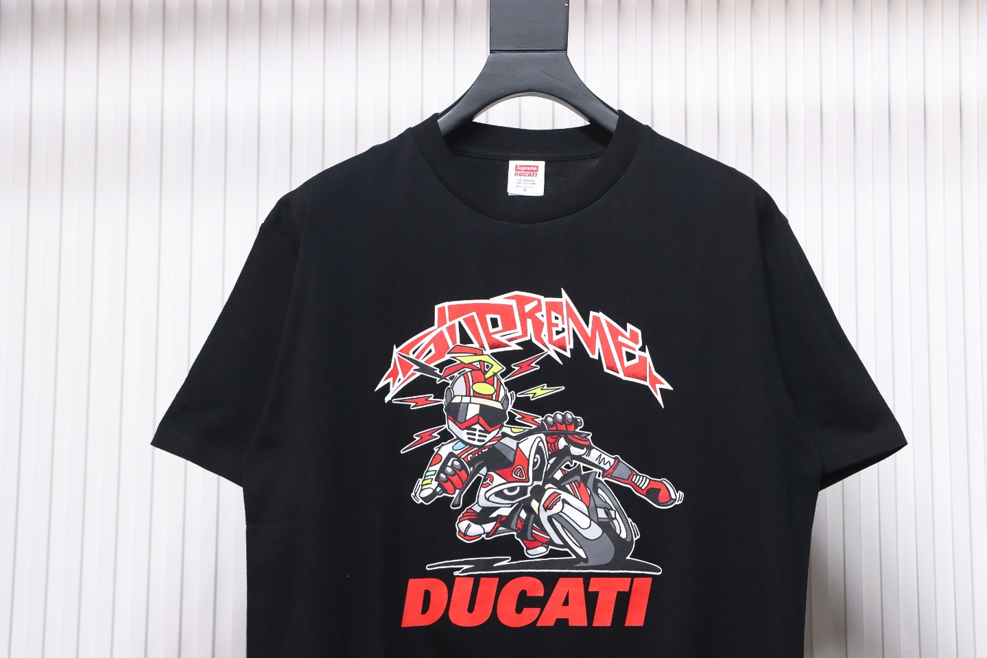 SUPREME X DUCATI Motorcycle People Printed T-shirt WSY2002024009