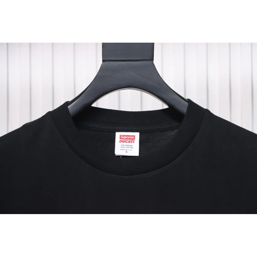 SUPREME X DUCATI Motorcycle People Printed T-shirt WSY2002024009