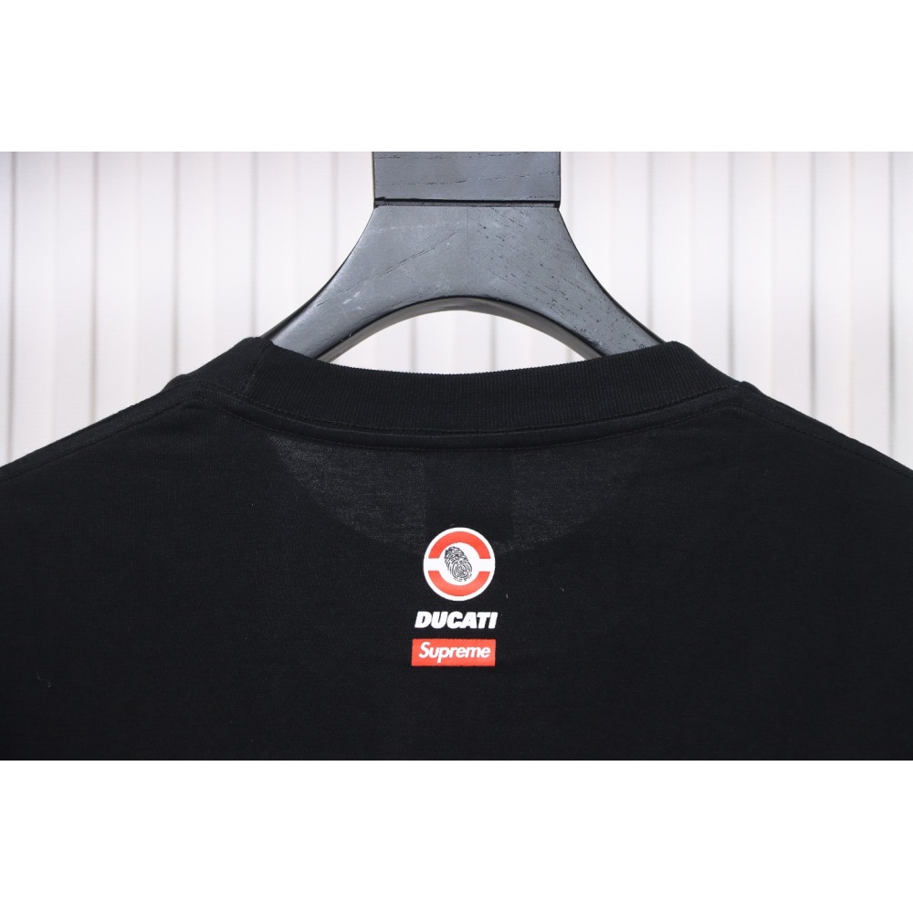 SUPREME X DUCATI Motorcycle People Printed T-shirt WSY2002024009
