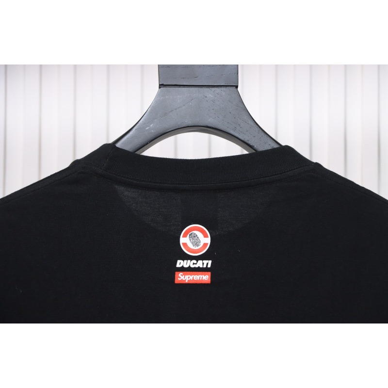SUPREME X DUCATI Motorcycle People Printed T-shirt WSY2002024009