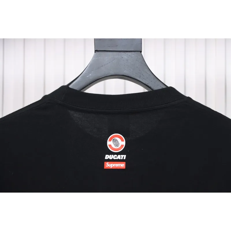 SUPREME X DUCATI Motorcycle People Printed T-shirt WSY2002024009