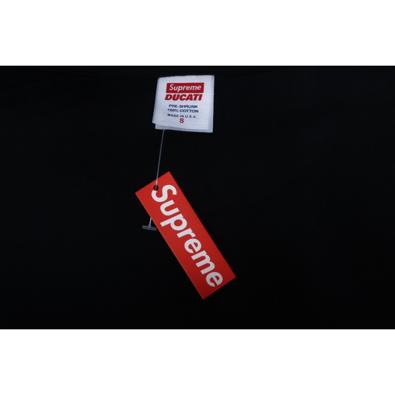 SUPREME X DUCATI Motorcycle People Printed T-shirt WSY2002024009