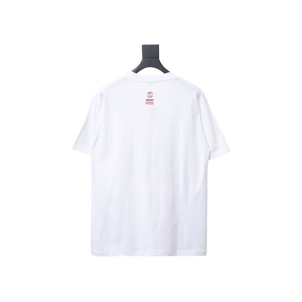 SUPREME X DUCATI Motorcycle People Printed T-shirt WSY2002024009