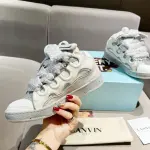 Lanvin Curb Sneaker White Grey Pale PB250110 FW SKDK02 DOTS P23