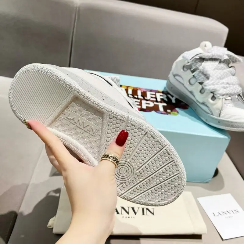 Lanvin Curb Sneaker White Grey Pale PB250110 FW SKDK02 DOTS P23