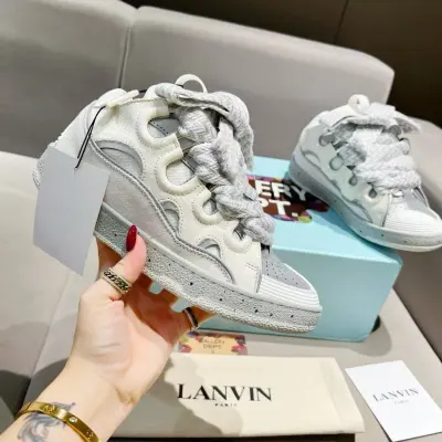 Lanvin Curb Sneaker White Grey Pale PB250110 FW SKDK02 DOTS P23 01