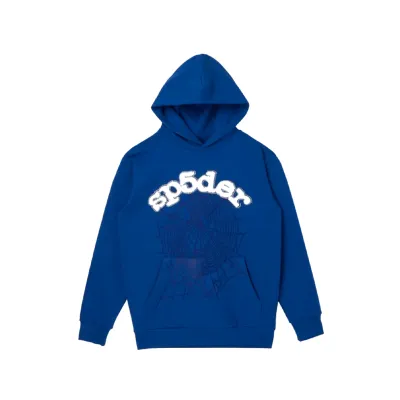 Sp5der Websuit Hoodie Blue GE 250322 01