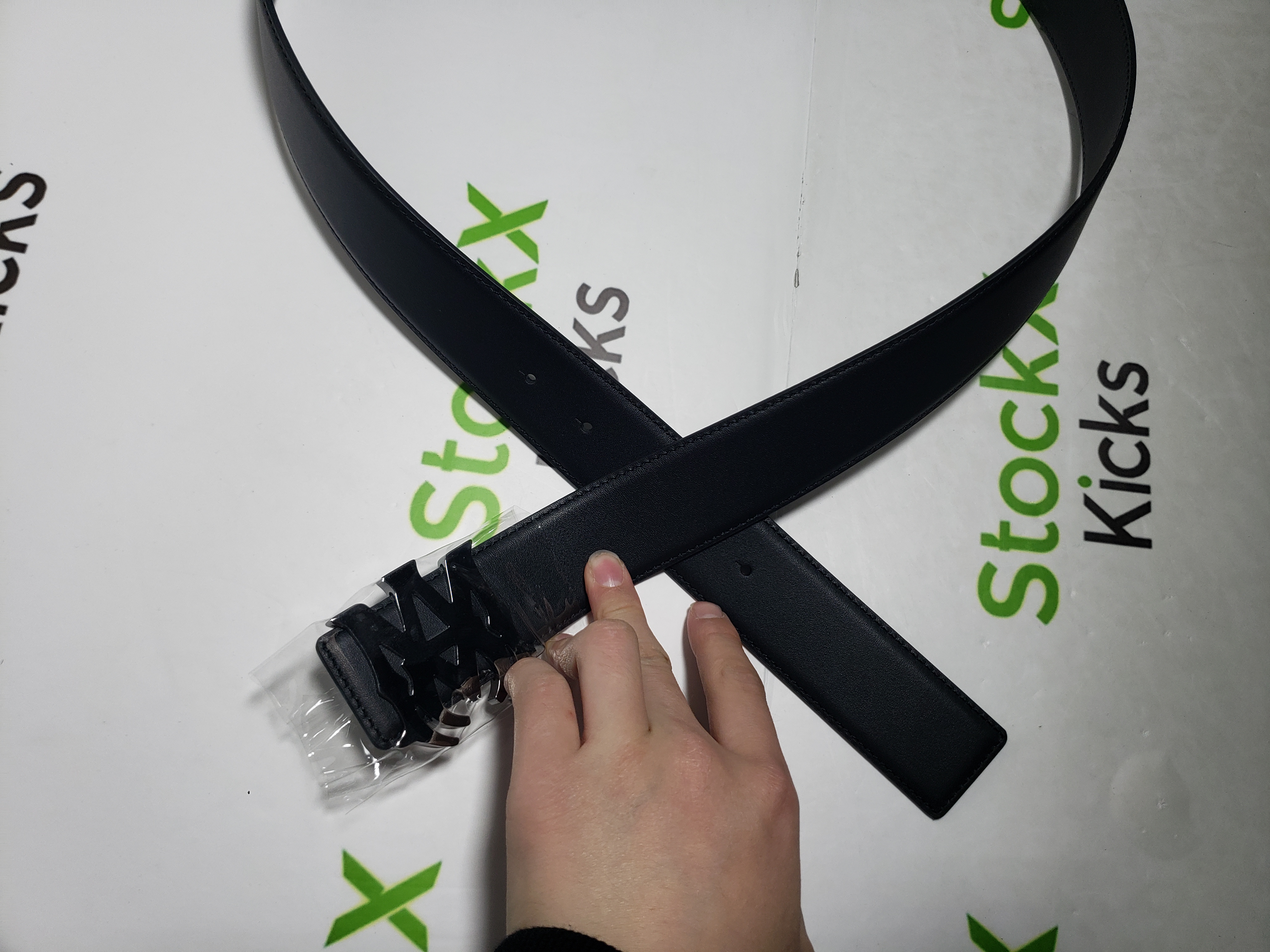 [Add One] Amiri 4cm MA Nappa Leather Belt Black CK PF23MAL002 001 BLAC