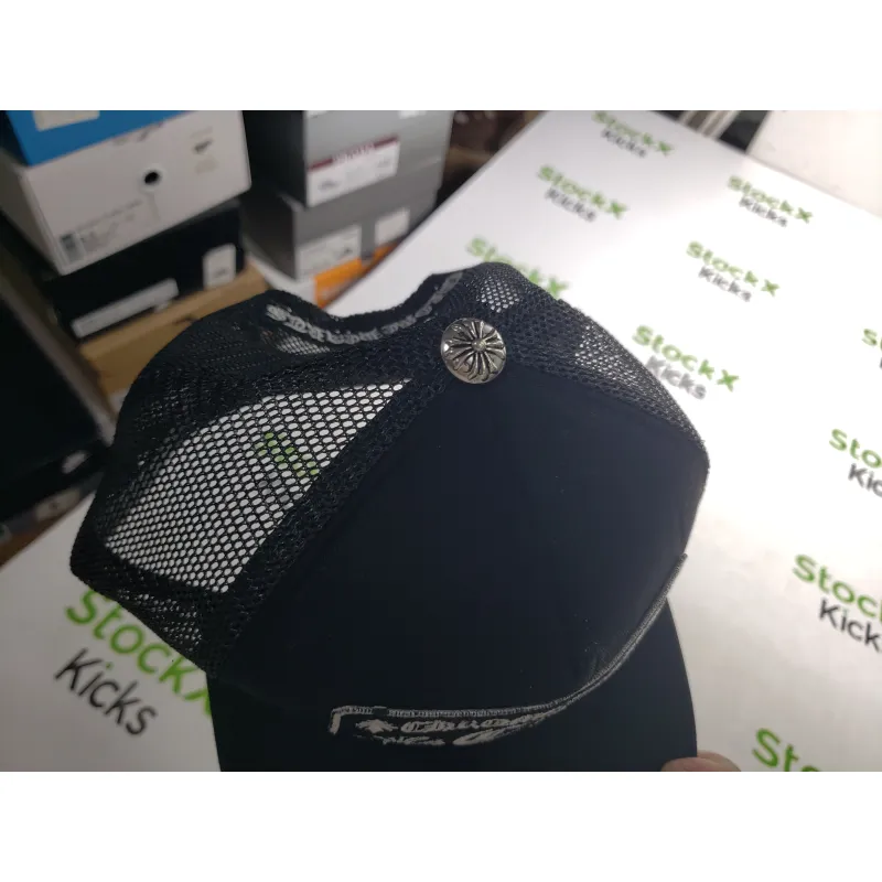 [Add One] Chrome Hearts CH Hollywood Trucker Hat Black/Black CK0723
