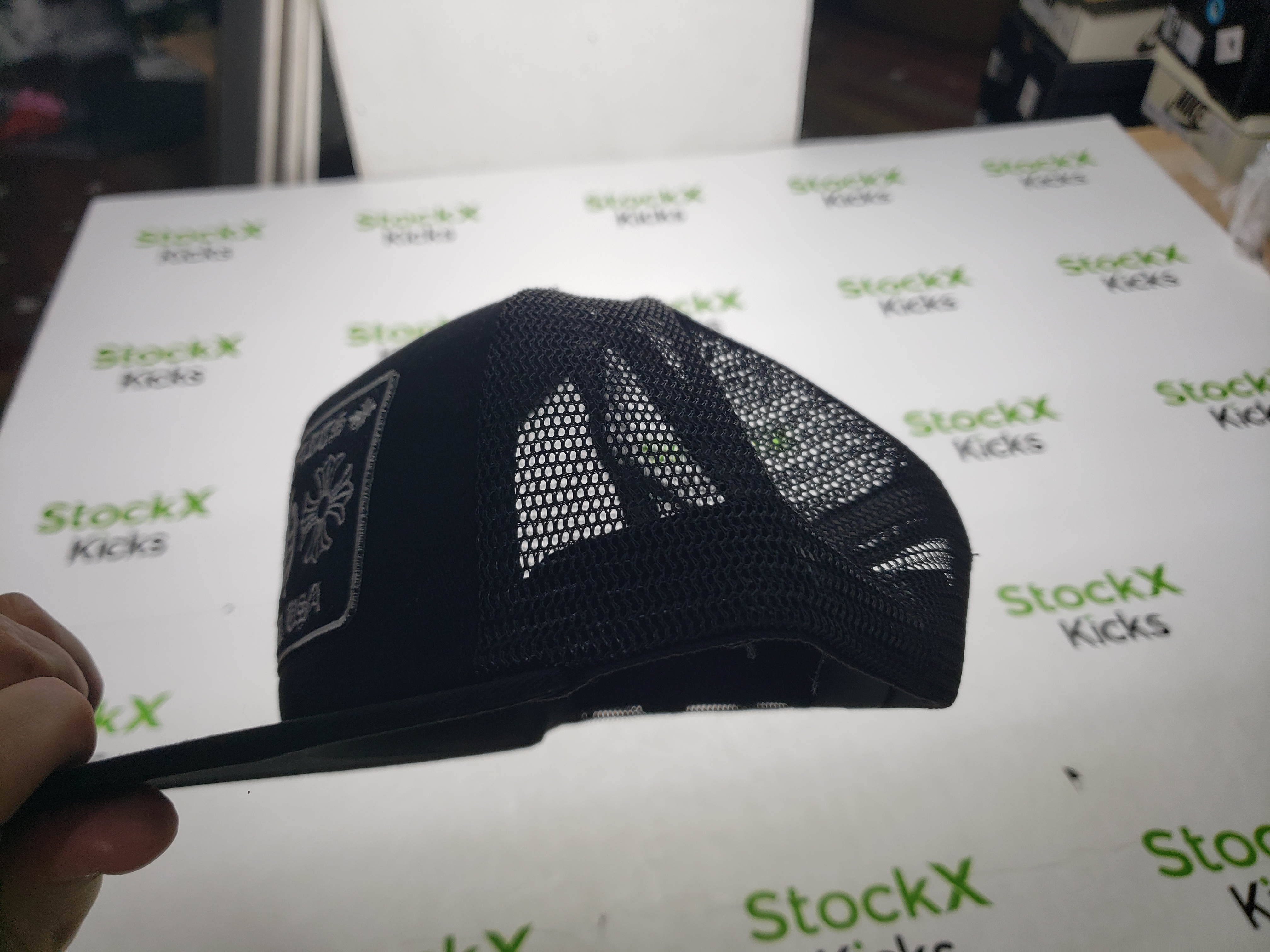 [Add One] Chrome Hearts CH Hollywood Trucker Hat Black/Black CK0723