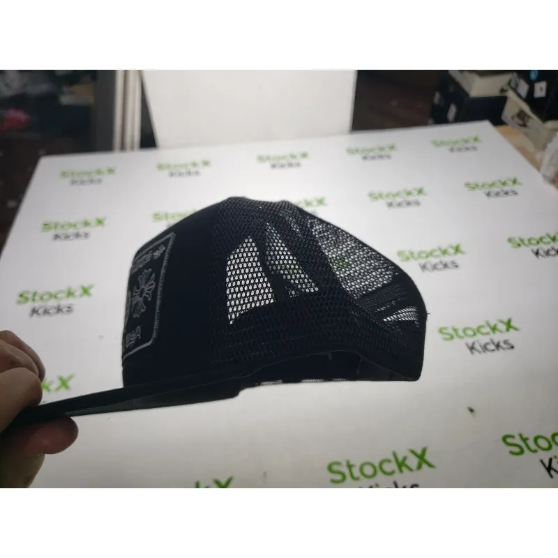 [Add One] Chrome Hearts CH Hollywood Trucker Hat Black/Black CK0723
