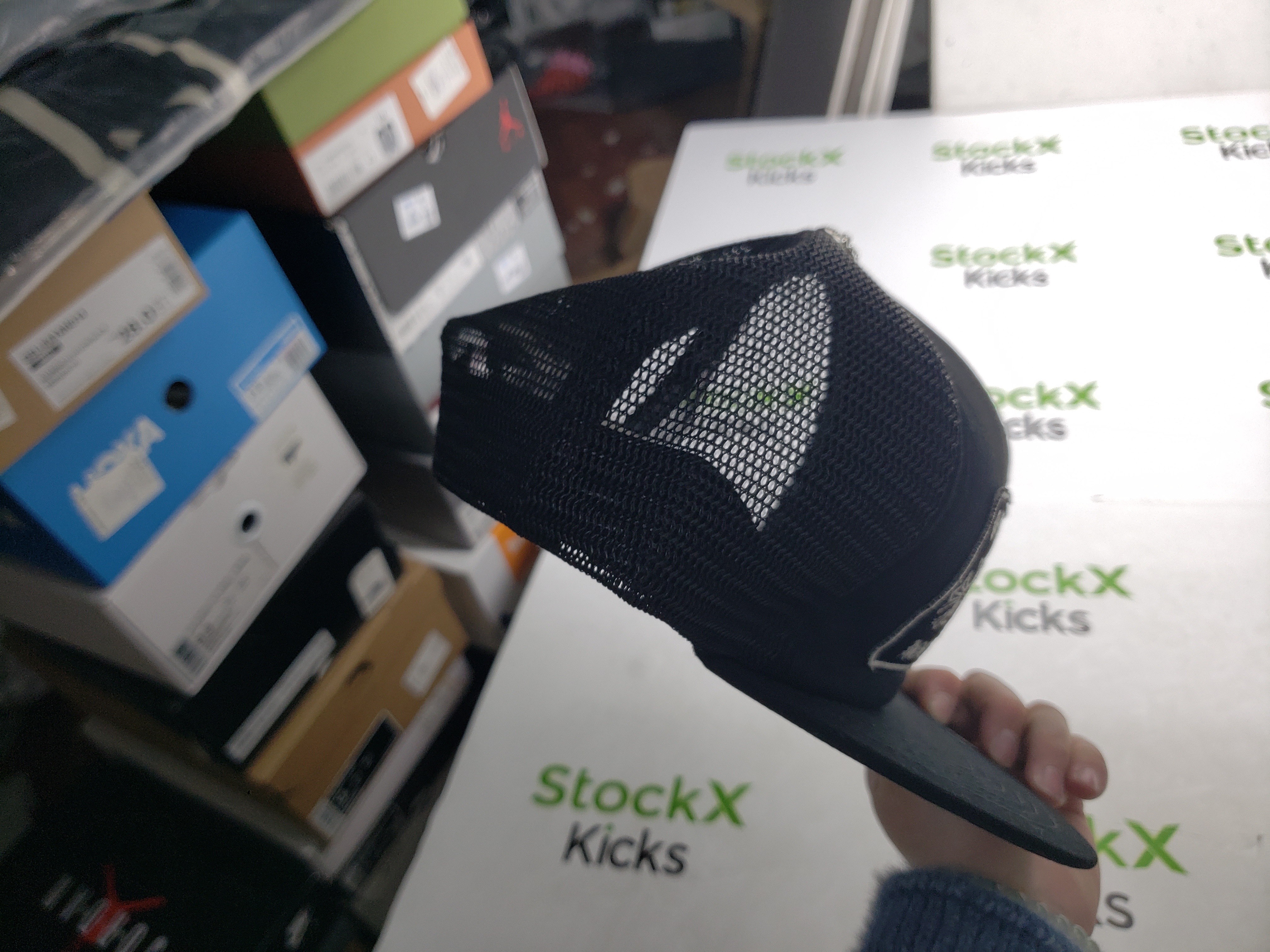 [Add One] Chrome Hearts CH Hollywood Trucker Hat Black/Black CK0723