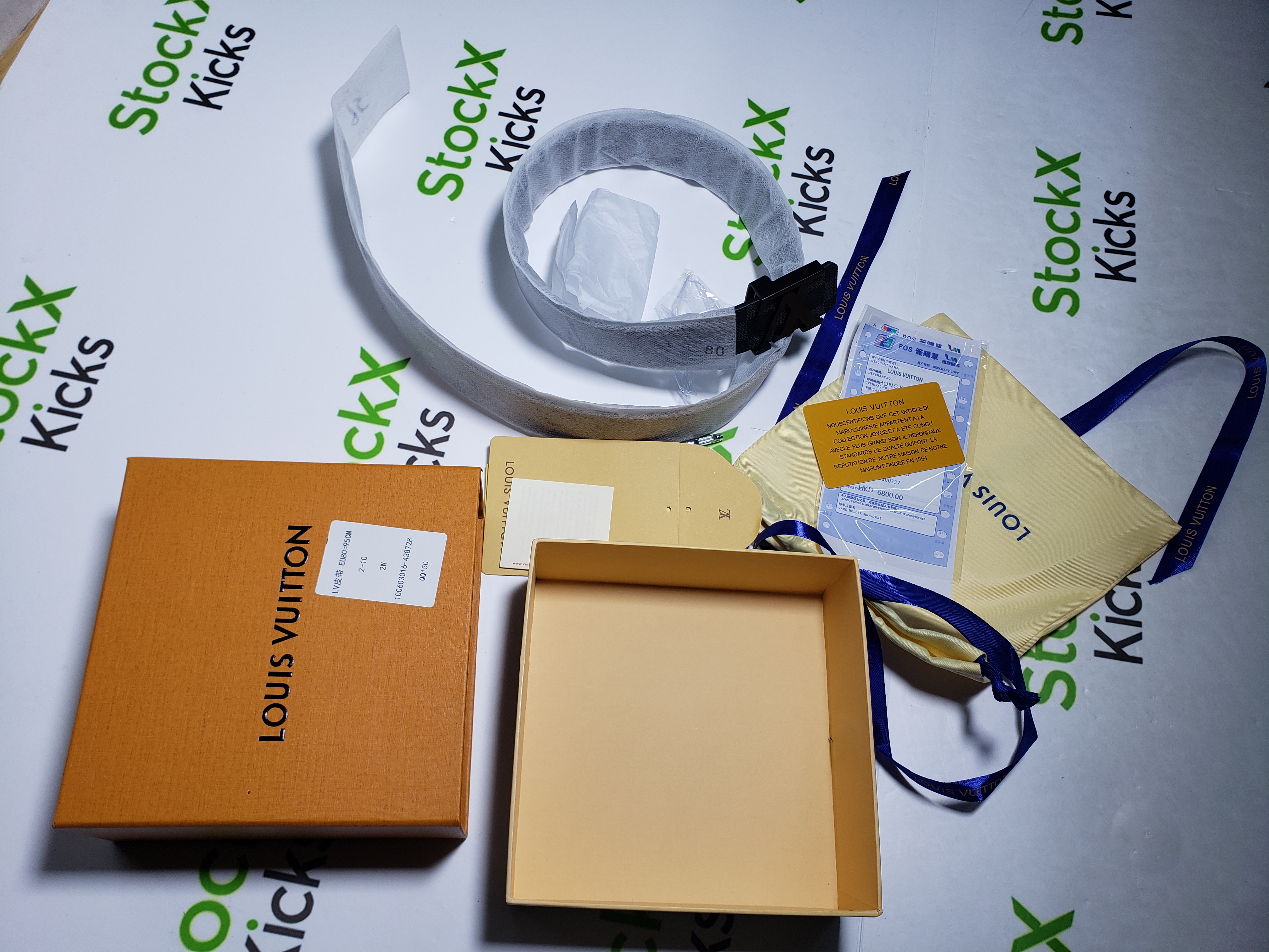 [Add One] Louis Vuitton Belt Initiales Damier Graphite Black/Grey CK0725