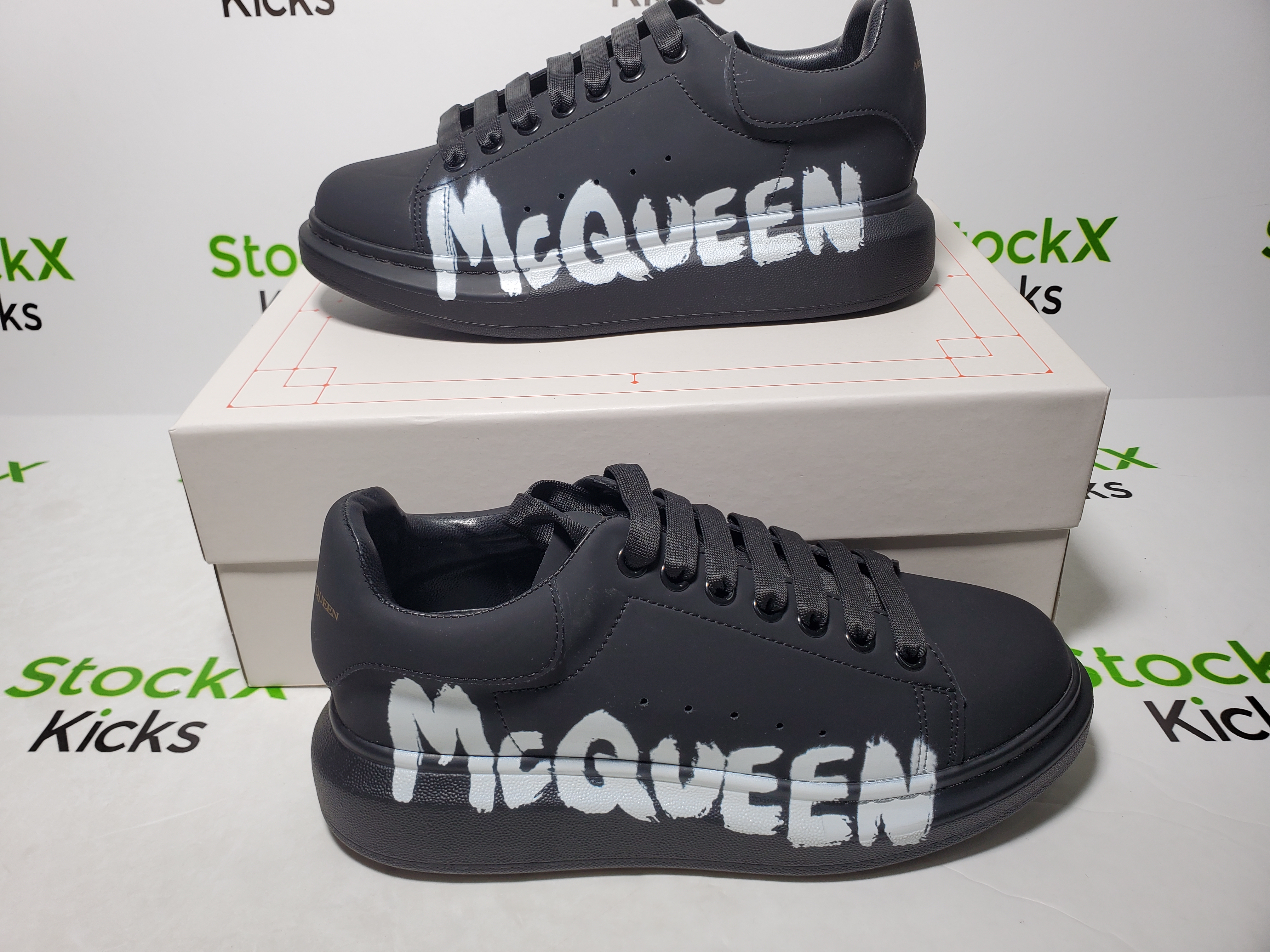 Alexander McQueen Oversized Graffiti Black