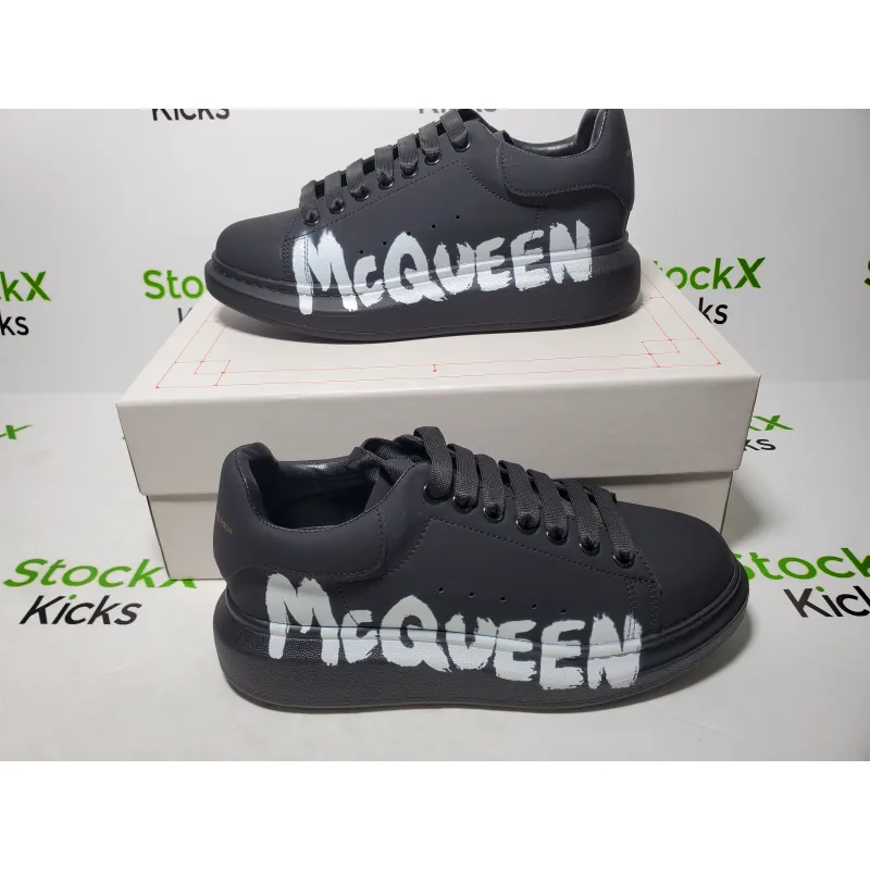 Alexander McQueen Oversized Graffiti Black