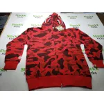BAPE Color Camo Shark Zip Hoodie Red 4580793322511