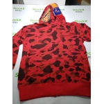 BAPE Color Camo Shark Zip Hoodie Red 4580793322511