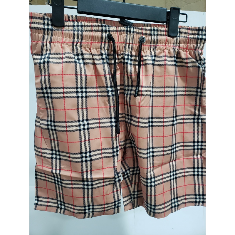 Burberry Check Stretch Cotton Shorts Archive Beige CK250114