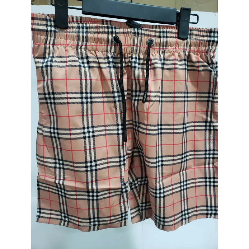 Burberry Check Stretch Cotton Shorts Archive Beige CK250114