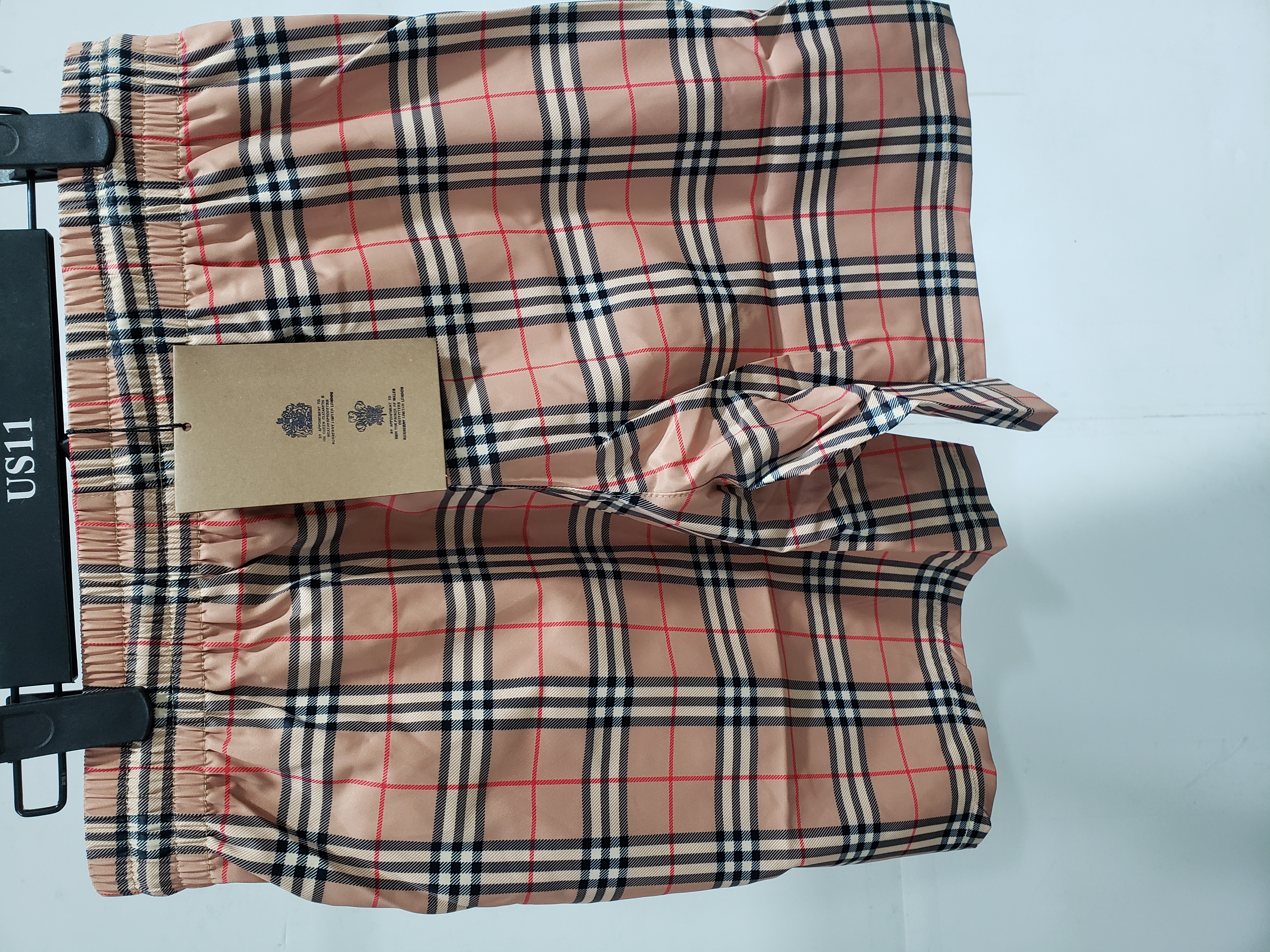 Burberry Check Stretch Cotton Shorts Archive Beige CK250114