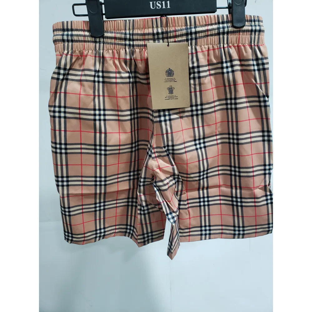 Burberry Check Stretch Cotton Shorts Archive Beige CK250114