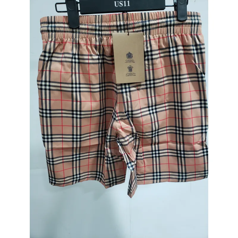 Burberry Check Stretch Cotton Shorts Archive Beige CK250114