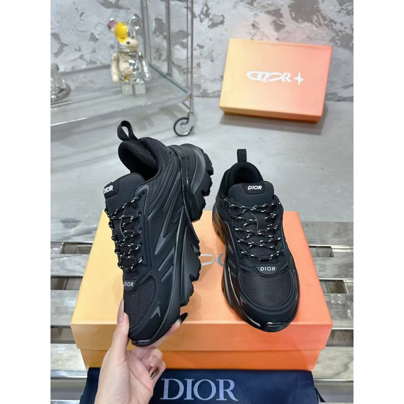 Dior B44 Blade Sneaker Black Technical Mesh and Black Technical Fabric 3SN306ZZY_H981
