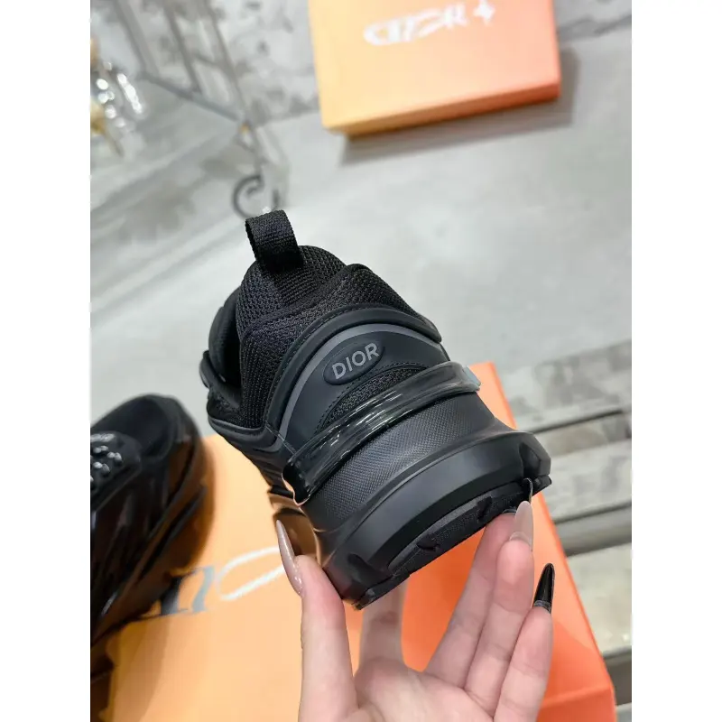 Dior B44 Blade Sneaker Black Technical Mesh and Black Technical Fabric 3SN306ZZY_H981