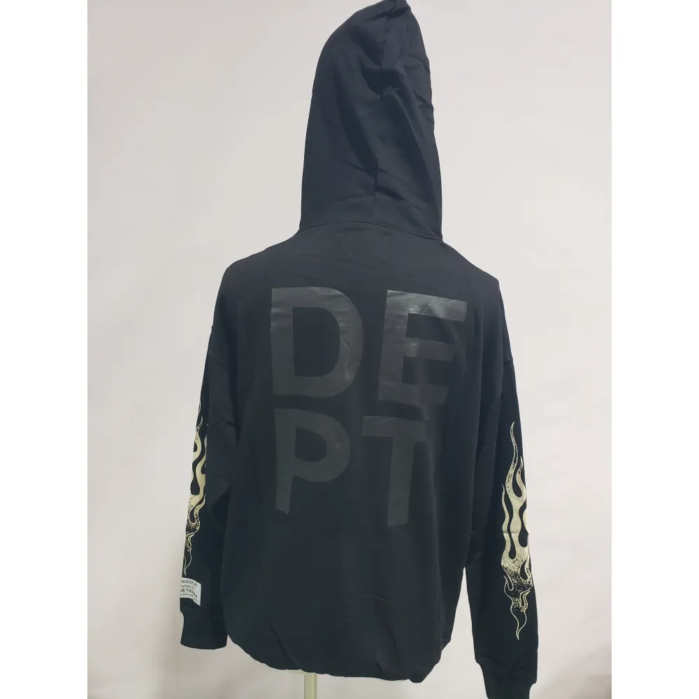 Gallery Dept. Flames Hoodie Black CK20241225