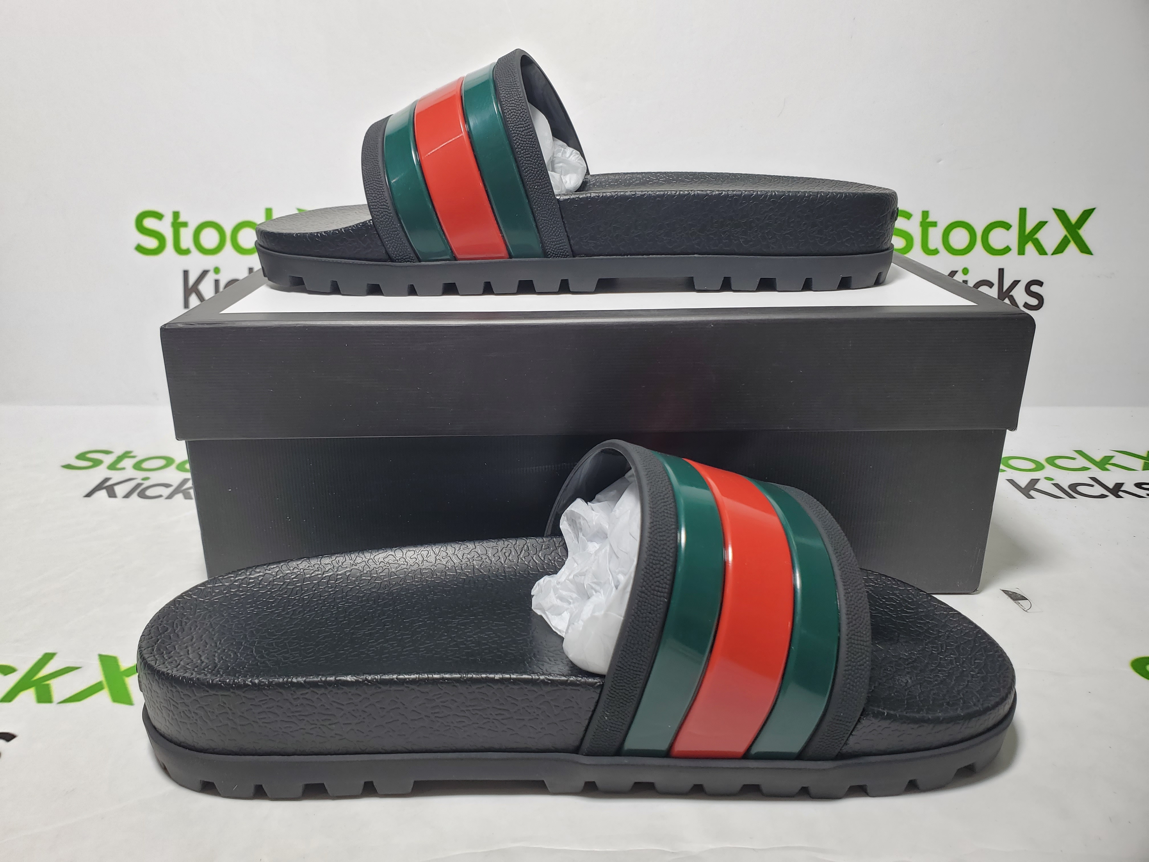 Gucci Men's slide sandal with Web 429469 GIB10 1098