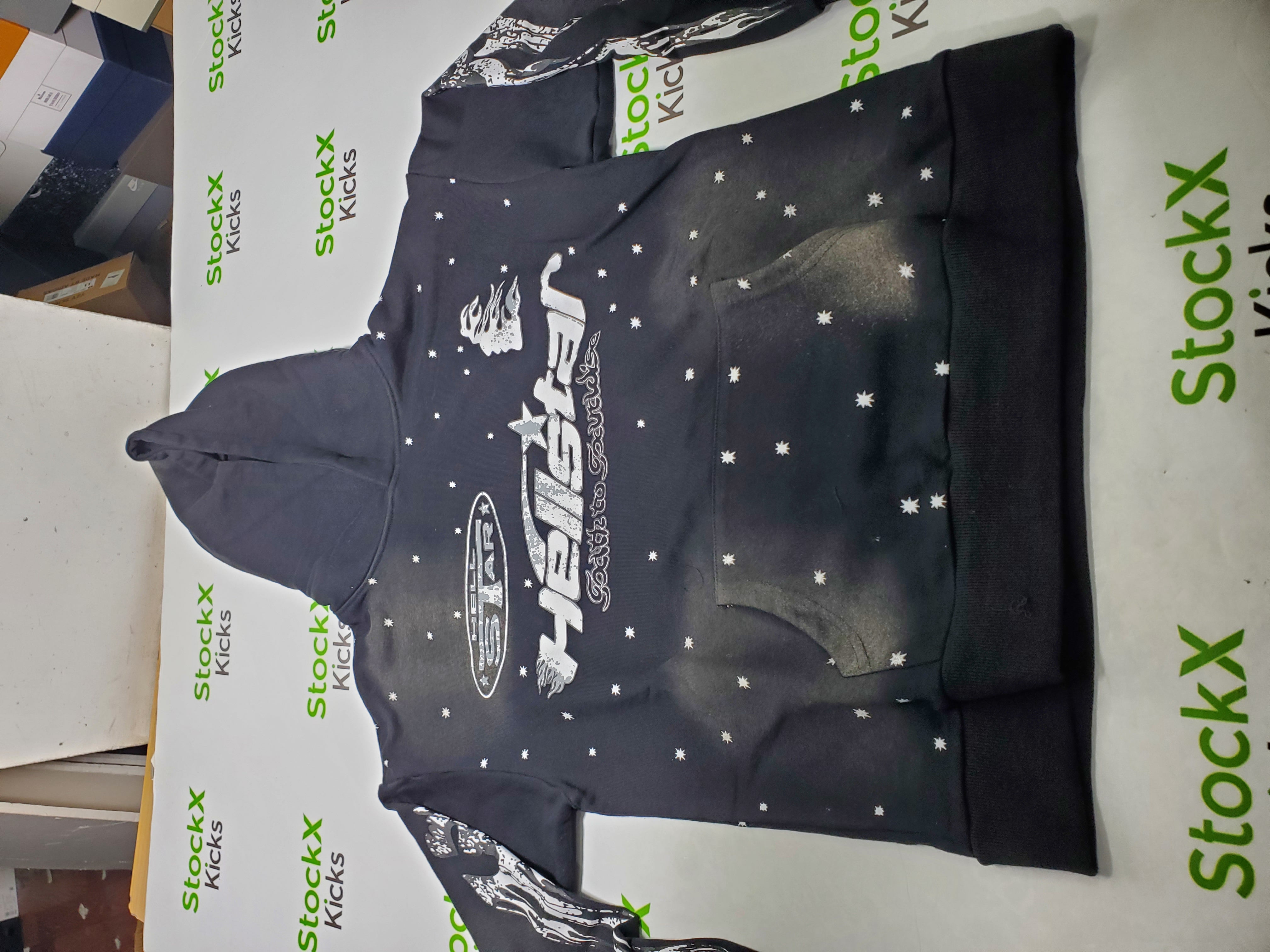 Hellstar Racer Hooded Vintage Black Hoodie