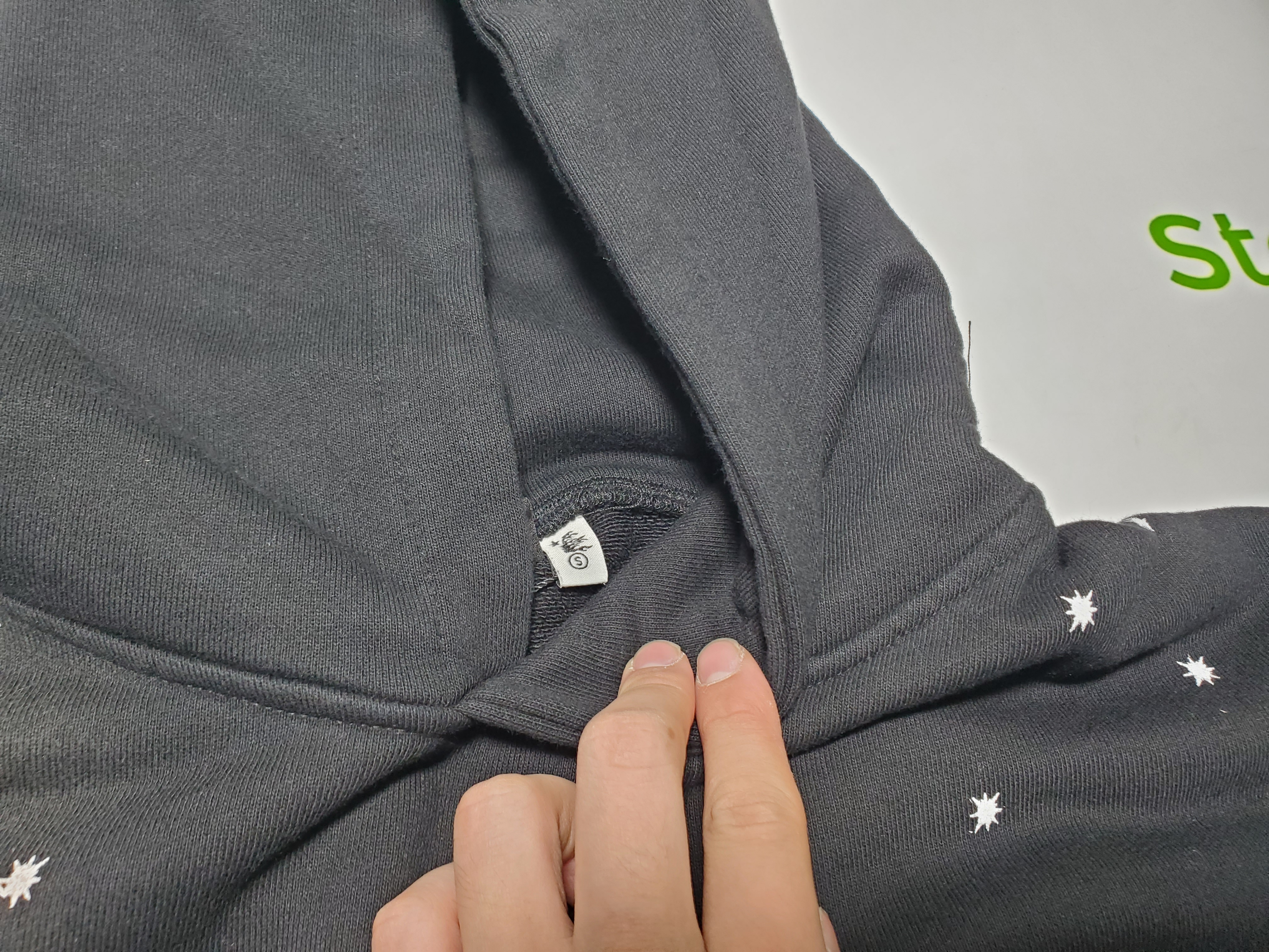 Hellstar Racer Hooded Vintage Black Hoodie