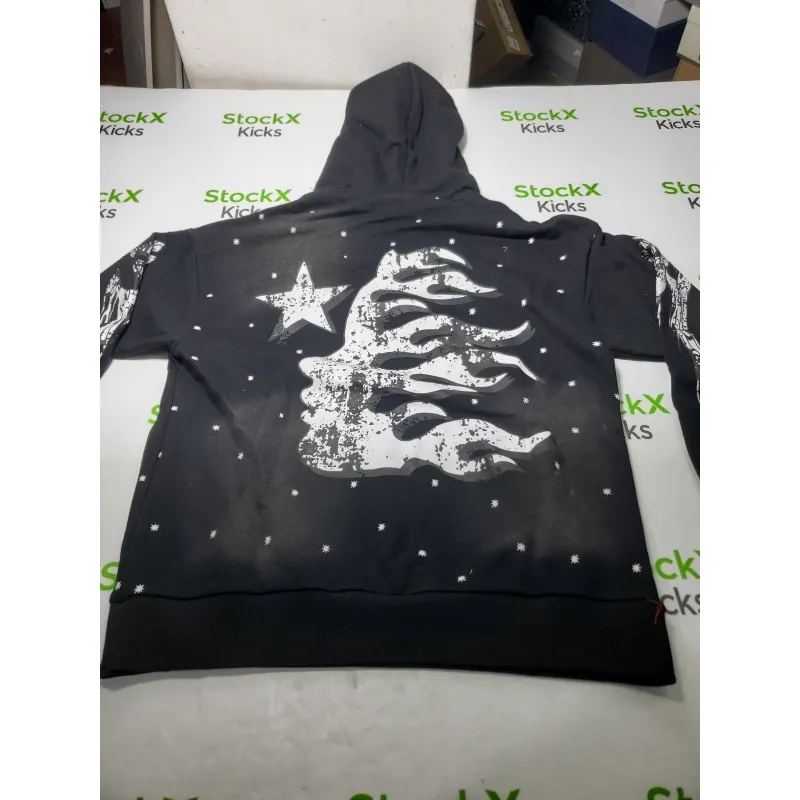 Hellstar Racer Hooded Vintage Black Hoodie