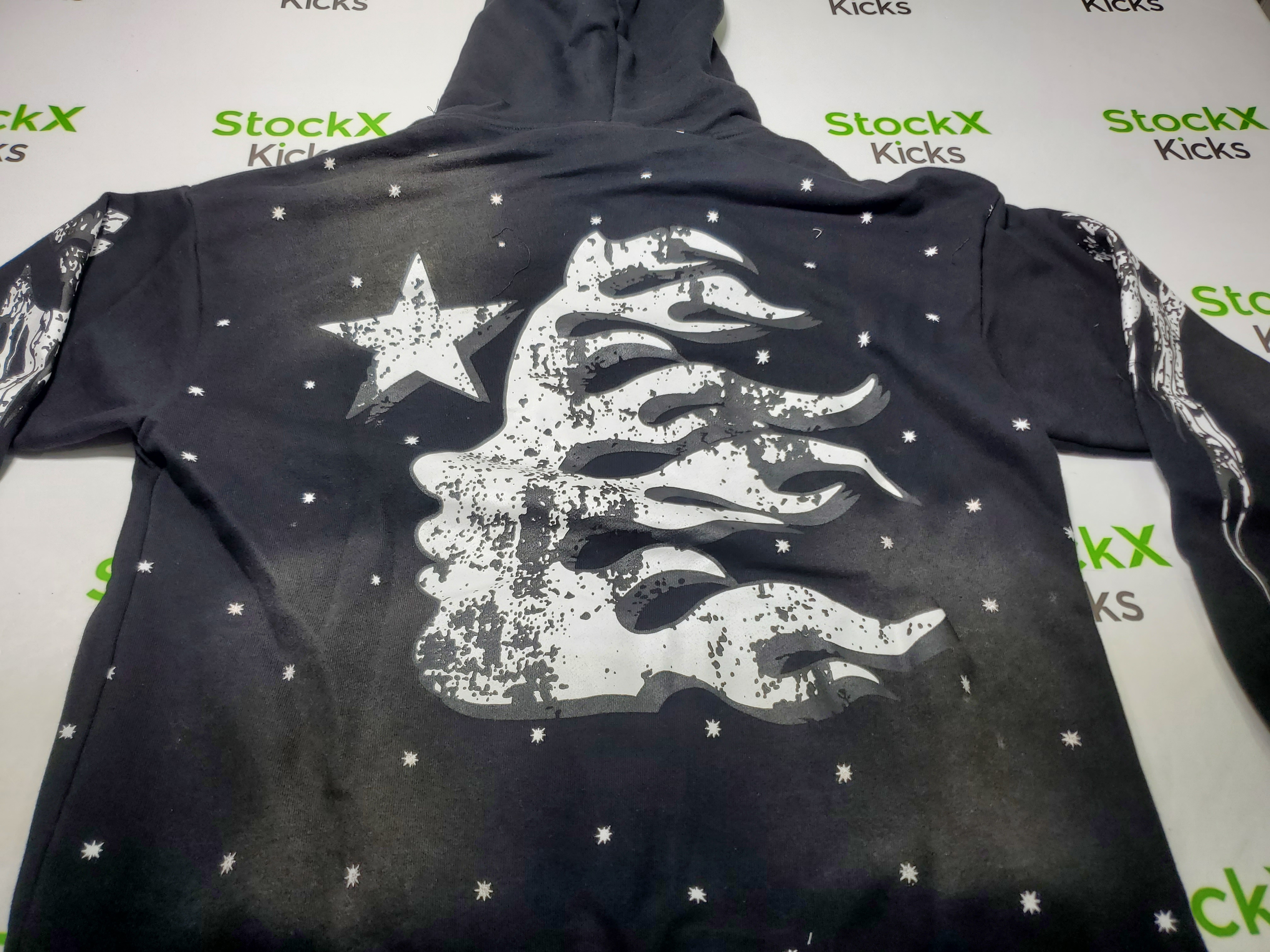 Hellstar Racer Hooded Vintage Black Hoodie