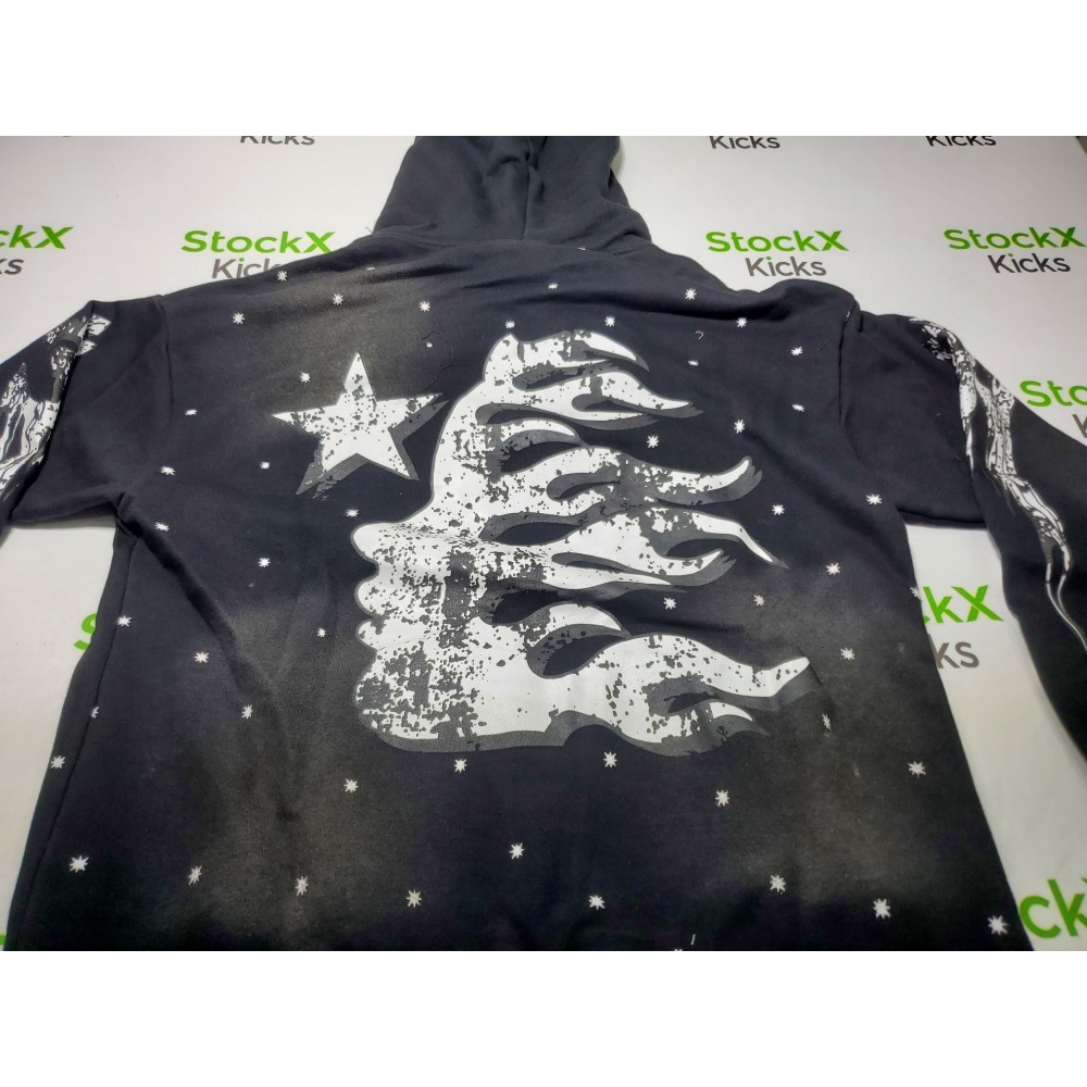 Hellstar Racer Hooded Vintage Black Hoodie