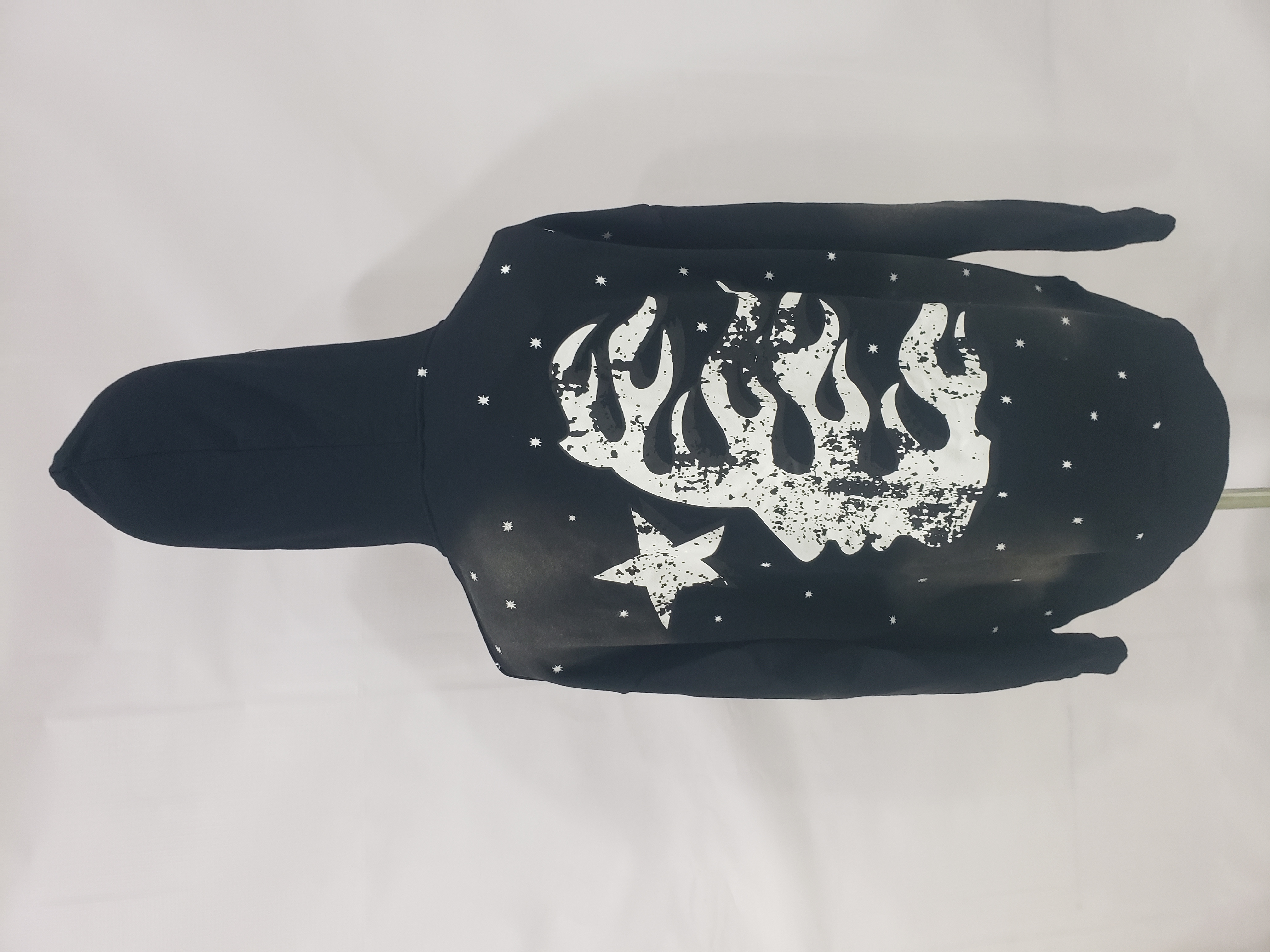 Hellstar Racer Hooded Vintage Black Hoodie