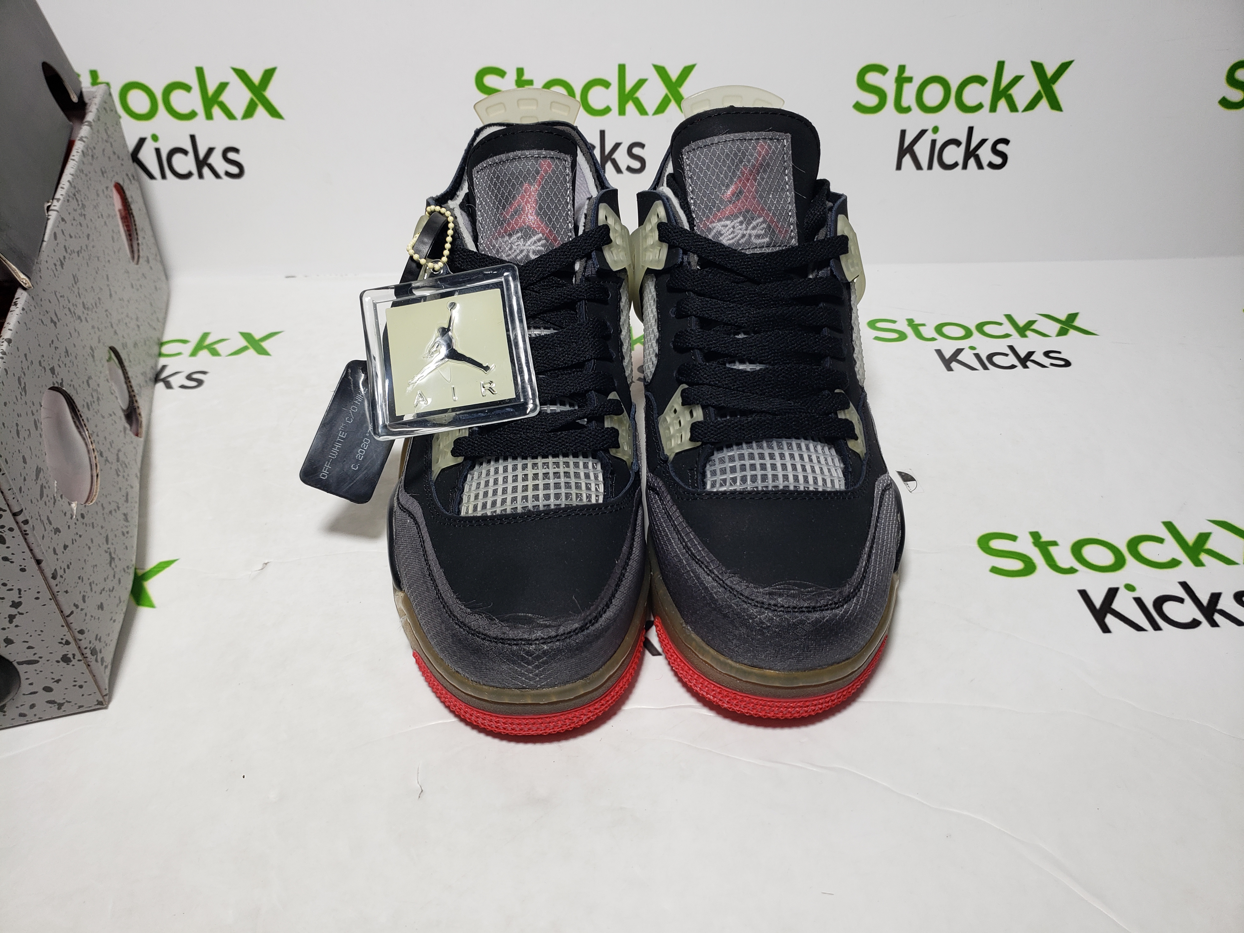 PK God Batch OFF White x Air Jordan 4 Bred CV9388-001