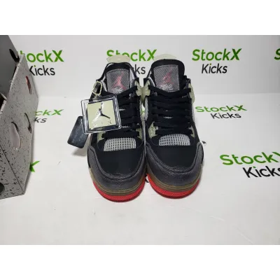 PK God Batch OFF White x Air Jordan 4 Bred CV9388-001 02