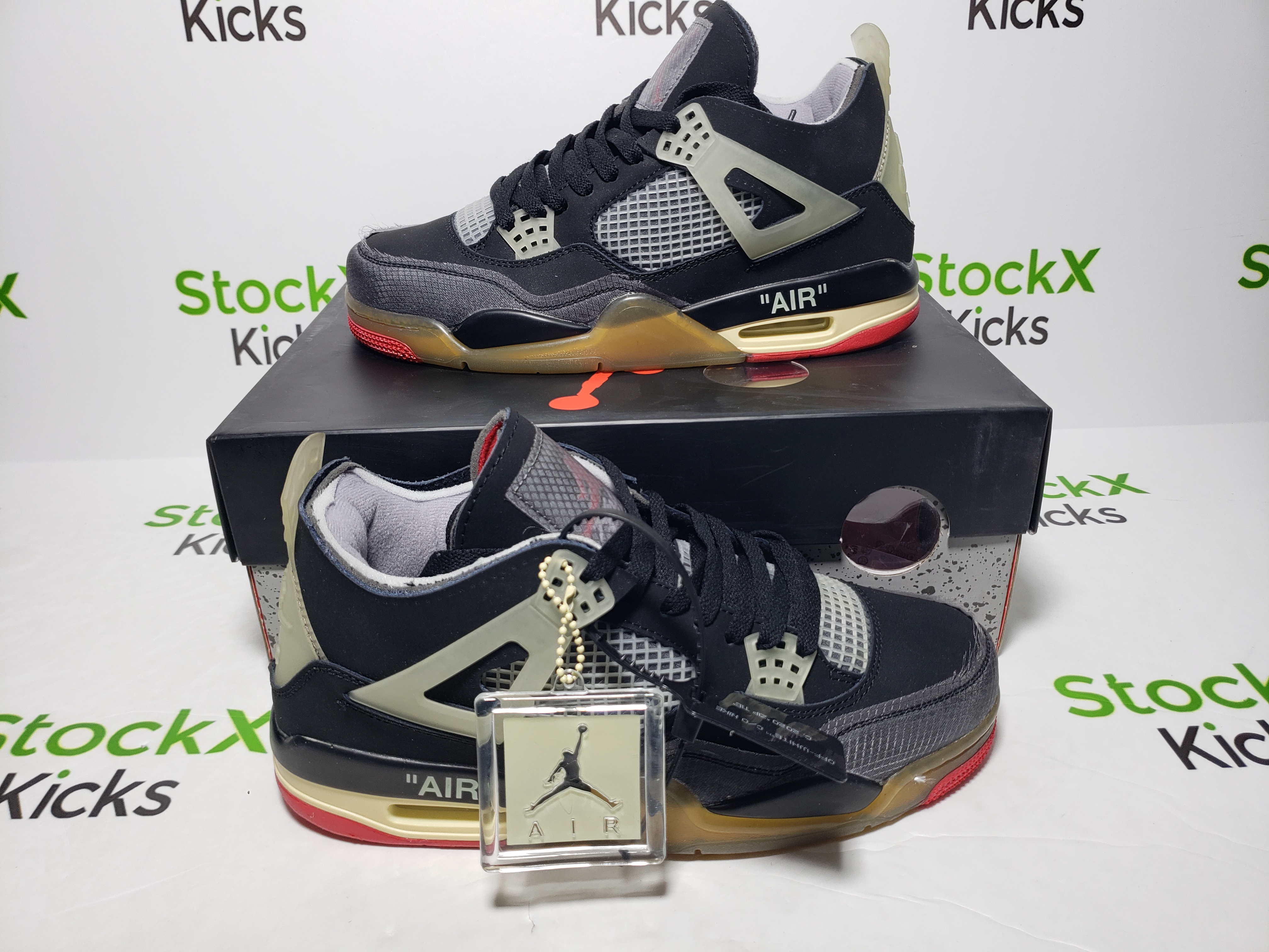 PK God Batch OFF White x Air Jordan 4 Bred CV9388-001