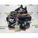 PK God Batch OFF White x Air Jordan 4 Bred CV9388-001