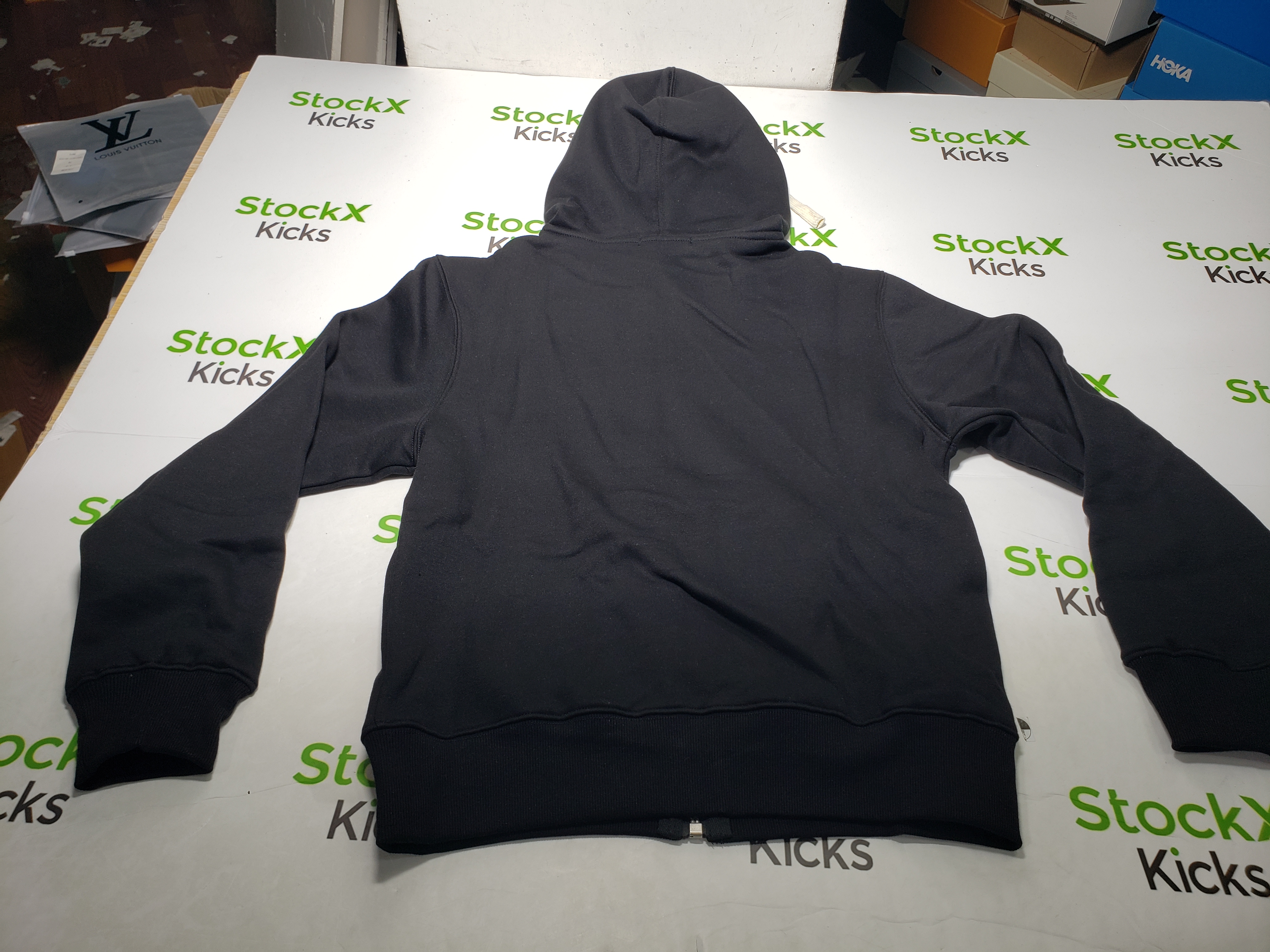 Polo Ralph Lauren Men's Double Knit Full-Zip Hoodie Sweatshirt Black and Red